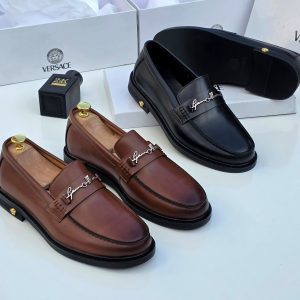 Signature Bit Leather Loafers
