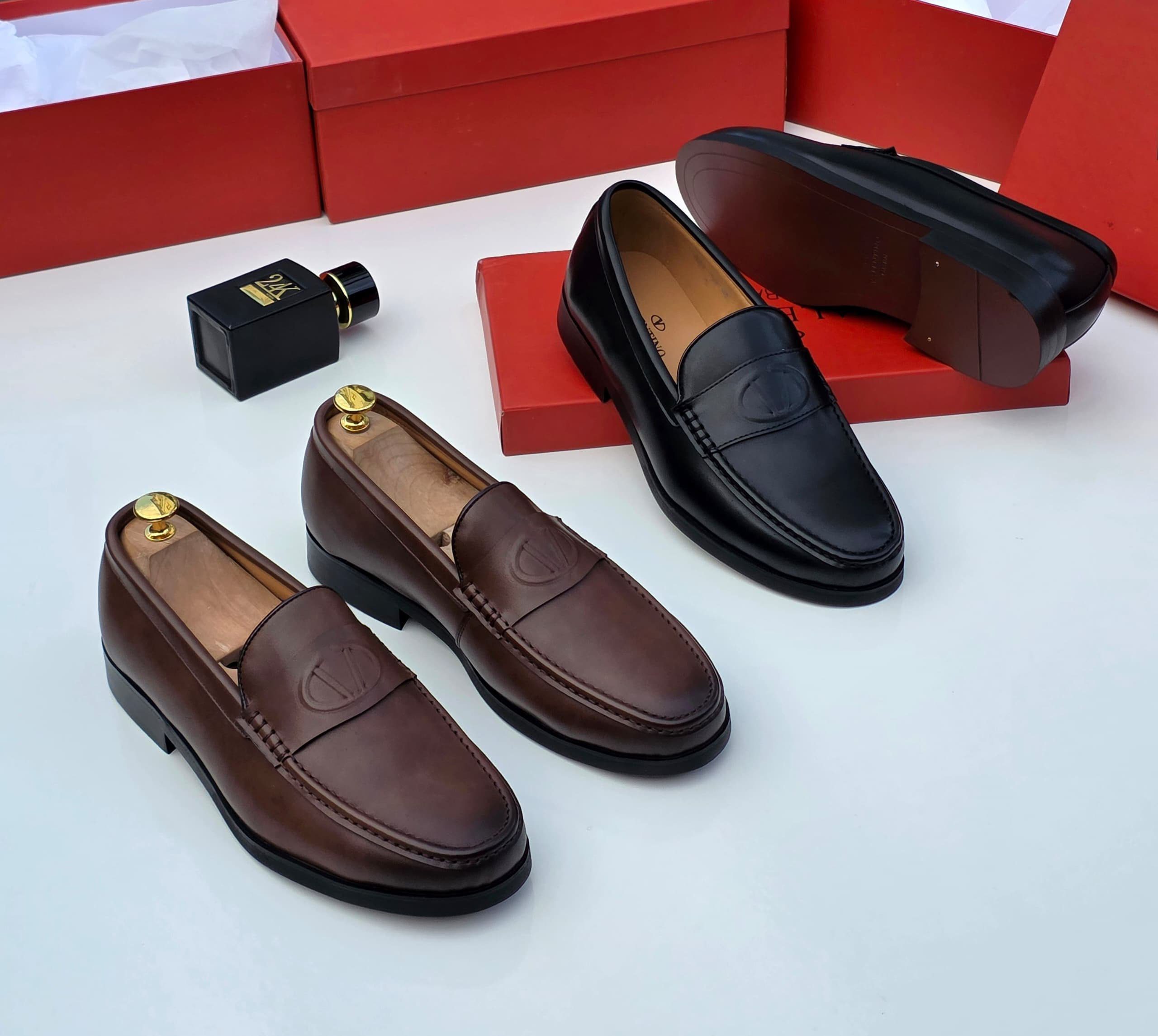 Valentino Garavani Embossed Penny Loafers - Image 2