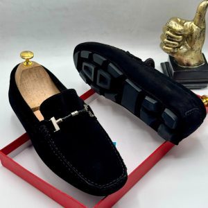 Tod's T-Bar Suede Gommino Driving Shoes Moccasins