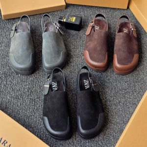 Zara Suede Buckle Sandal