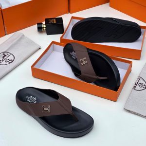 Hermes Leather Thong Pam