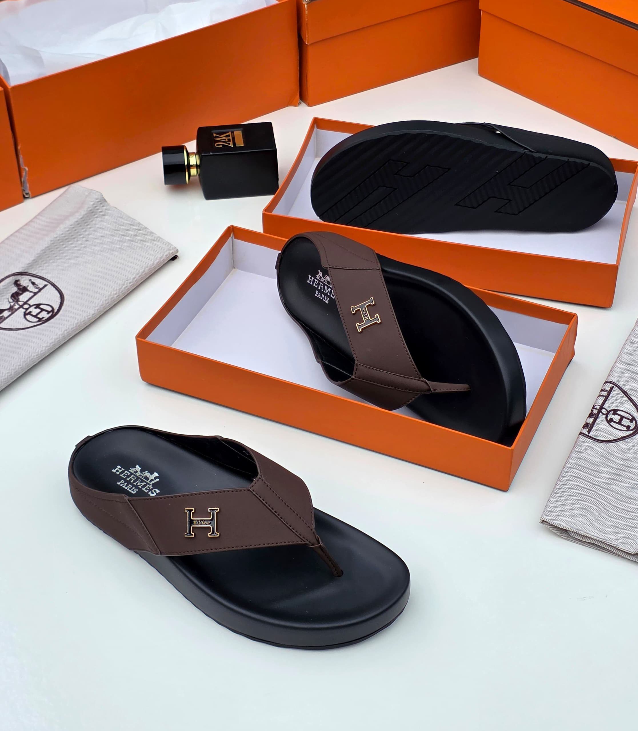 Hermes Leather Thong Pam