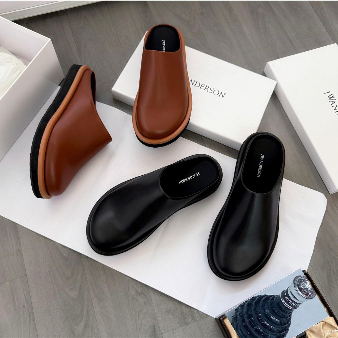 JW Anderson Smooth Leather Mules - Image 3