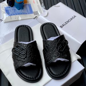 Balenciaga Crocodile-Embossed  Cross Strap Pam