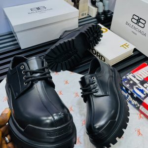 Balenciaga Chunky Leather Derby Shoes