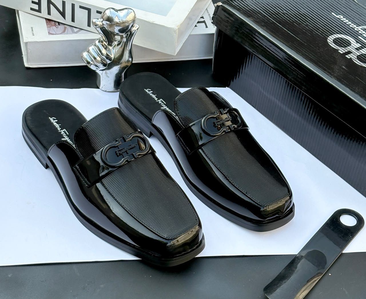 Salvatore Ferragamo Leather Mule/Half shoe - Image 2