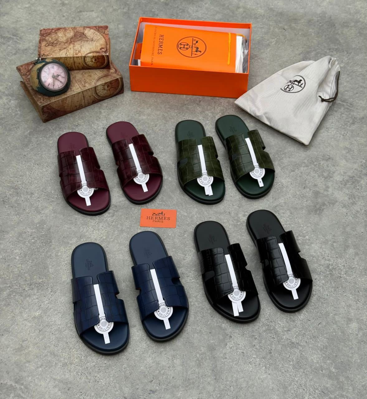 Hermes Izmir Leather Pam - Image 2