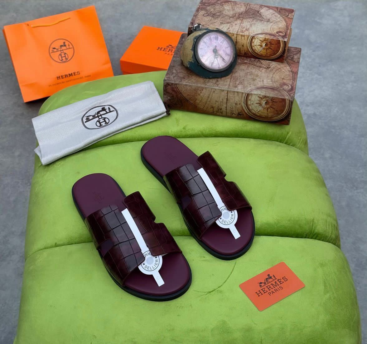 Hermes Izmir Leather Pam