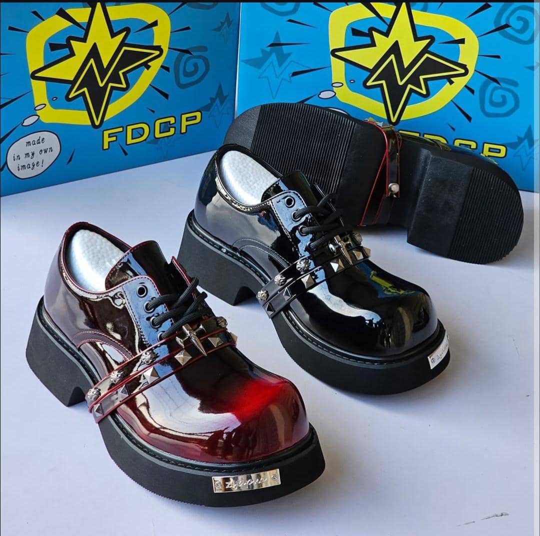 FDCP Studded Chunky Platform Oxford Shoes