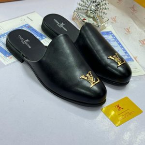 Leather Slip-On Mule/Half shoe