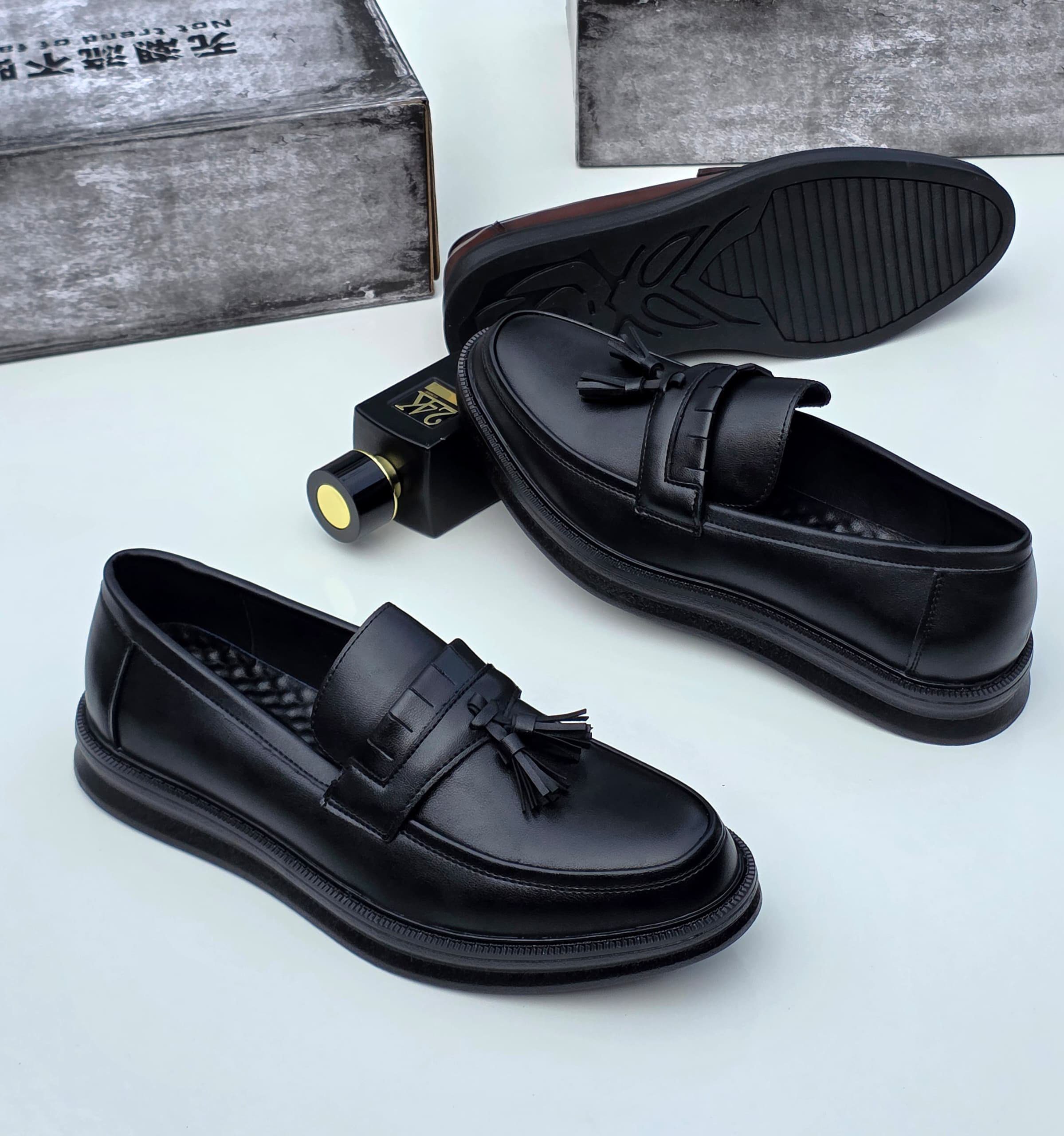 Fringe Tassel Leather Loafers