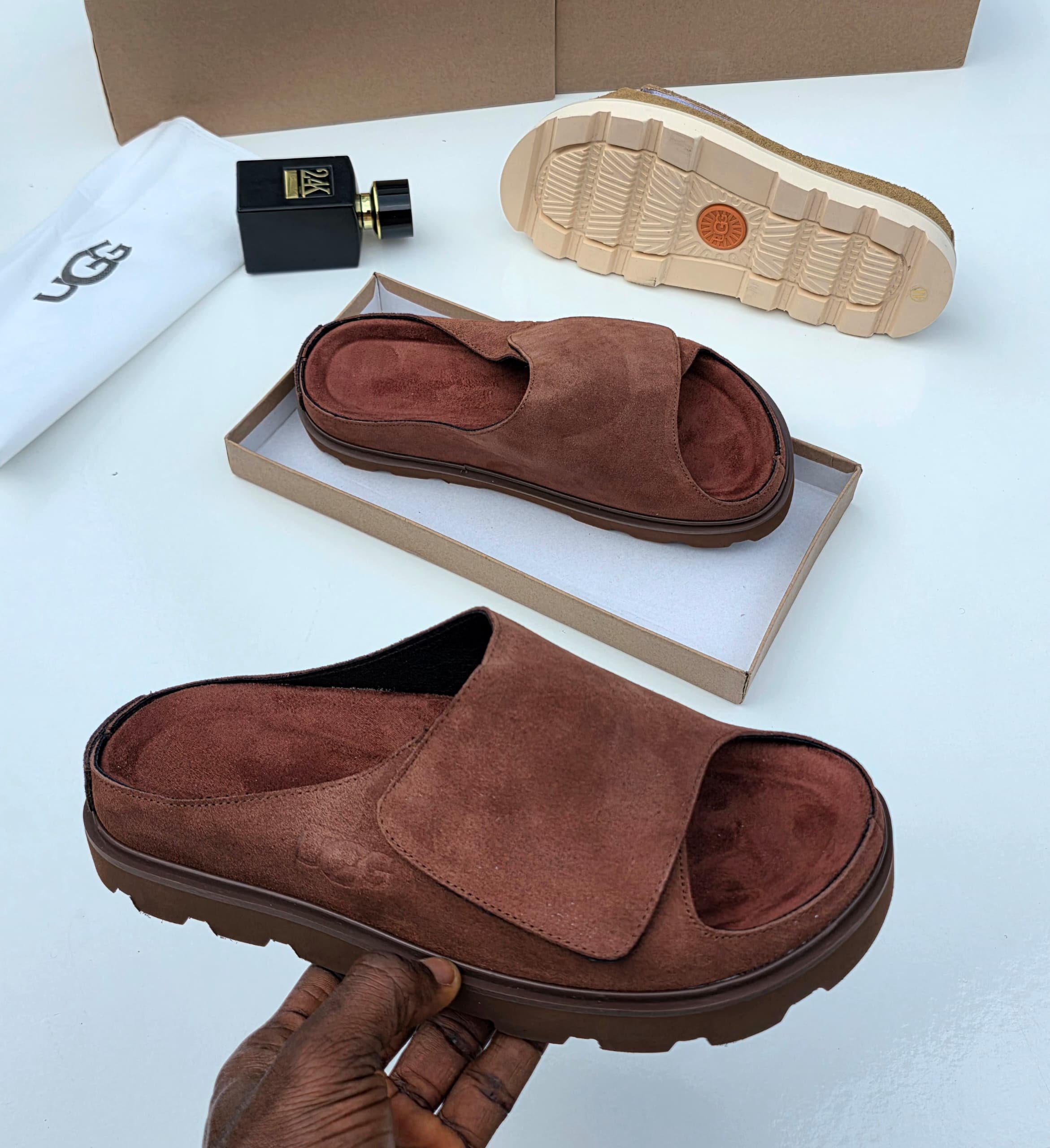UGG Wide-Strap Suede Slide Mules - Image 3