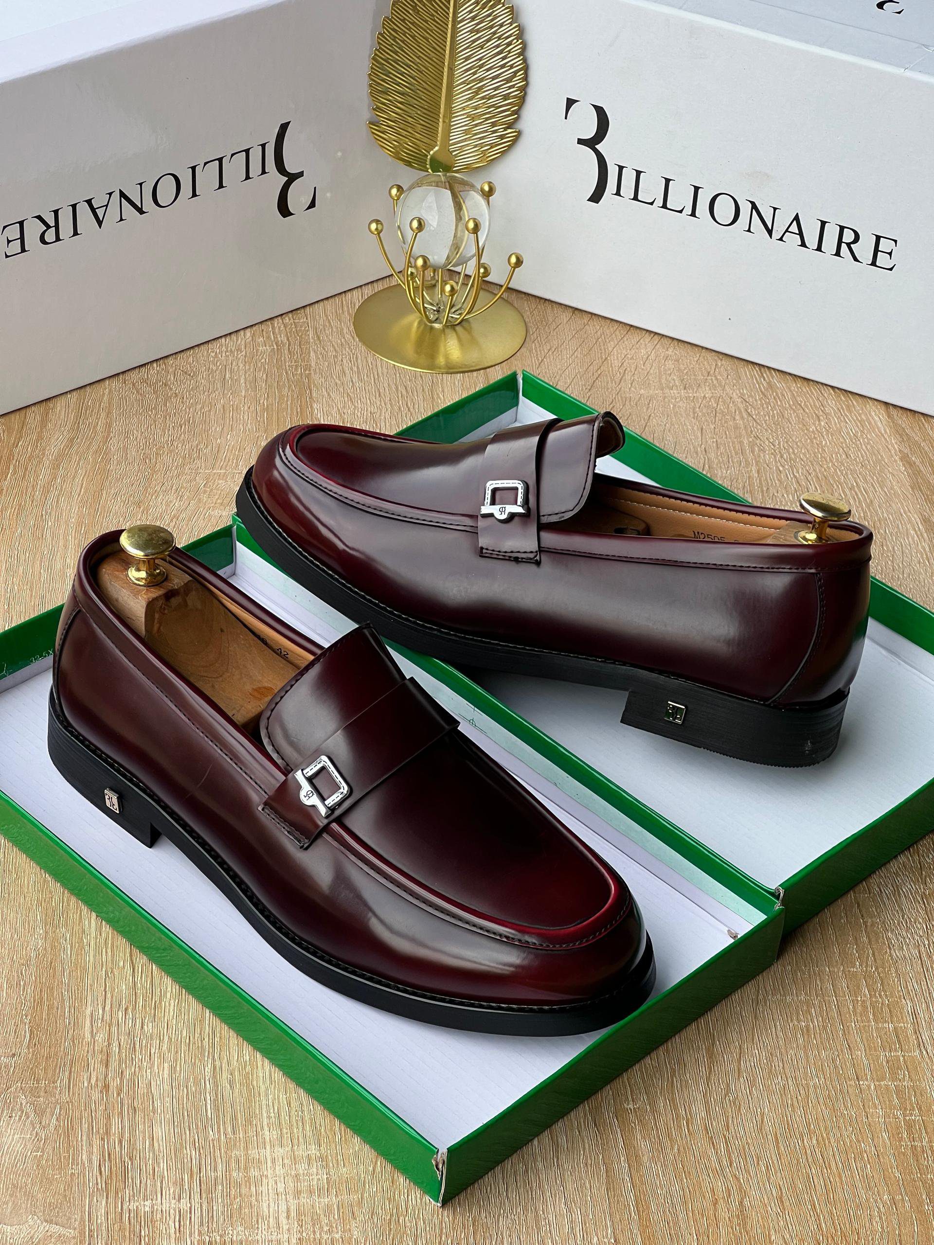 Billionaire Leather Buckled Loafers - Image 3