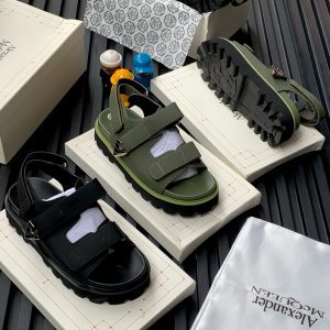 Alexander McQueen Chunky Strappy Lug-Sole Sandals