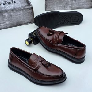 Fringe Tassel Leather Loafers