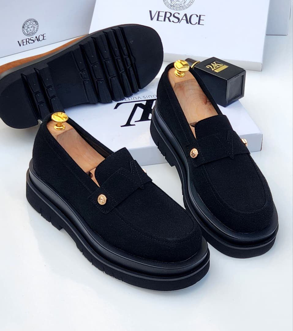 Louis Vuitton Lug-Sole Suede Loafers - Image 2