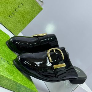 Patent Leather Mules | Half-shoe