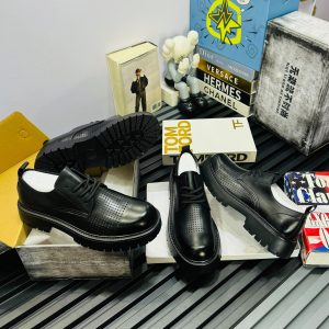FDCP Perforated Lug-Sole Derby Shoes