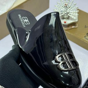 Patent Leather Mules | Half-shoe