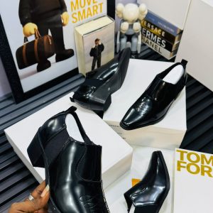 Western Low-Cut Ankle Boots | cuban heel dress boots for men